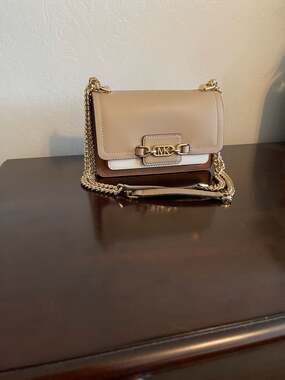 Michael Kors Heather Small Leather Crossbody Bag